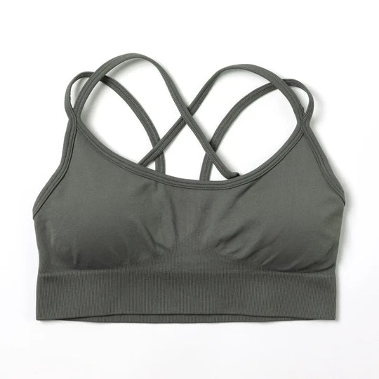 Women Popular New Design Seamless Shirt Short Legging Bra Gym Set Yoga Wear Set Fitness Set - Allen-Fitness