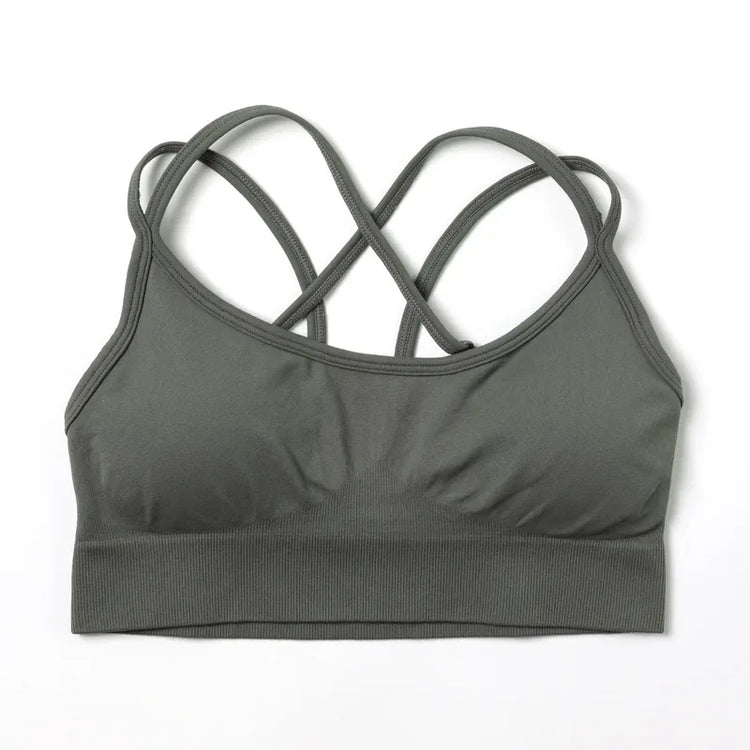 Women Popular New Design Seamless Shirt Short Legging Bra Gym Set Yoga Wear Set Fitness Set - Allen-Fitness