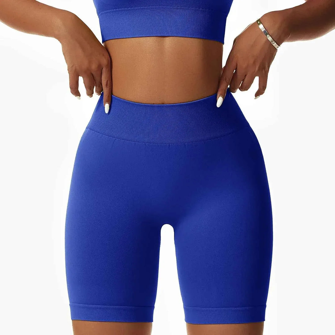 Leggings Yoga Set for Women - Seamless Bra Top and Scrunch Leggings Fitness Sport Suit - Allen-Fitness