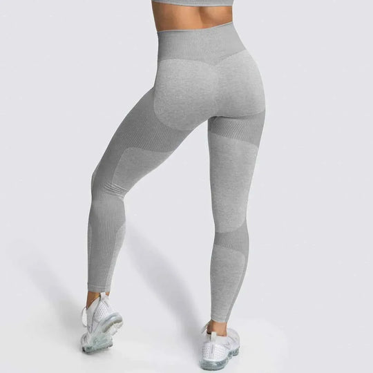 Women’s 14 Color Seamless Yoga Leggings, High Elastic High Waist Scrunch Butt Design for Gym &amp; Workouts - Allen-Fitness