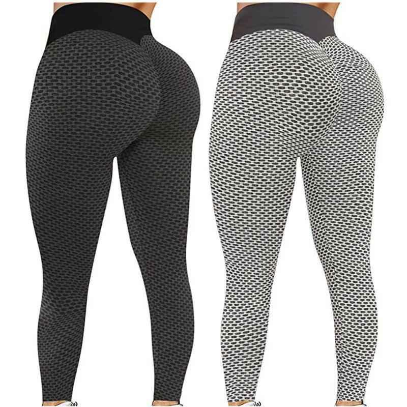 Women Solid Butt Lifting High Waist Workout Gym Fitness Yoga Pants - Allen-Fitness