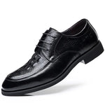 Stylish Genuine Leather Men's Shoes with Alligator & Crocodile Skin - Low MOQ - Allen-Fitness