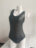 Striped Floral Deep V Beach Bodysuit - Trendy Swimwear for Women - Allen-Fitness