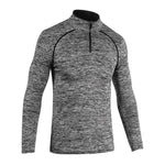 Slim Fit Men's Long Sleeve Quick Dry T-Shirt for Outdoor Jogging - T-shirt Gym Tops Sportswear - Allen-Fitness