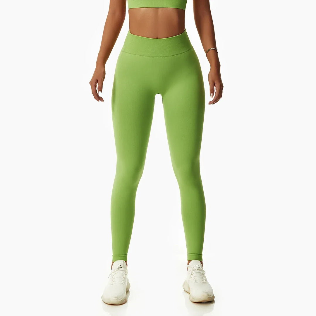 Women Popular New Design Seamless Shirt Short Legging Bra Gym Set Yoga Wear Set Fitness Set - Allen-Fitness