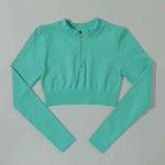 Women's sports two piece yoga suit fitness yoga set crop top and leggings gym training workout - Allen-Fitness