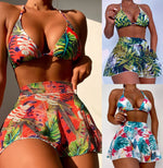Trend Women Swimwear 3-Piece High Waist Swimsuit Set - Allen-Fitness