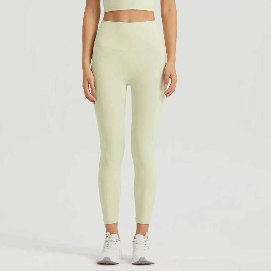 Gym Outfit High Waist Yoga Leggings for Women with Phone Pockets &amp; U Back Sports Bra Set - Allen-Fitness