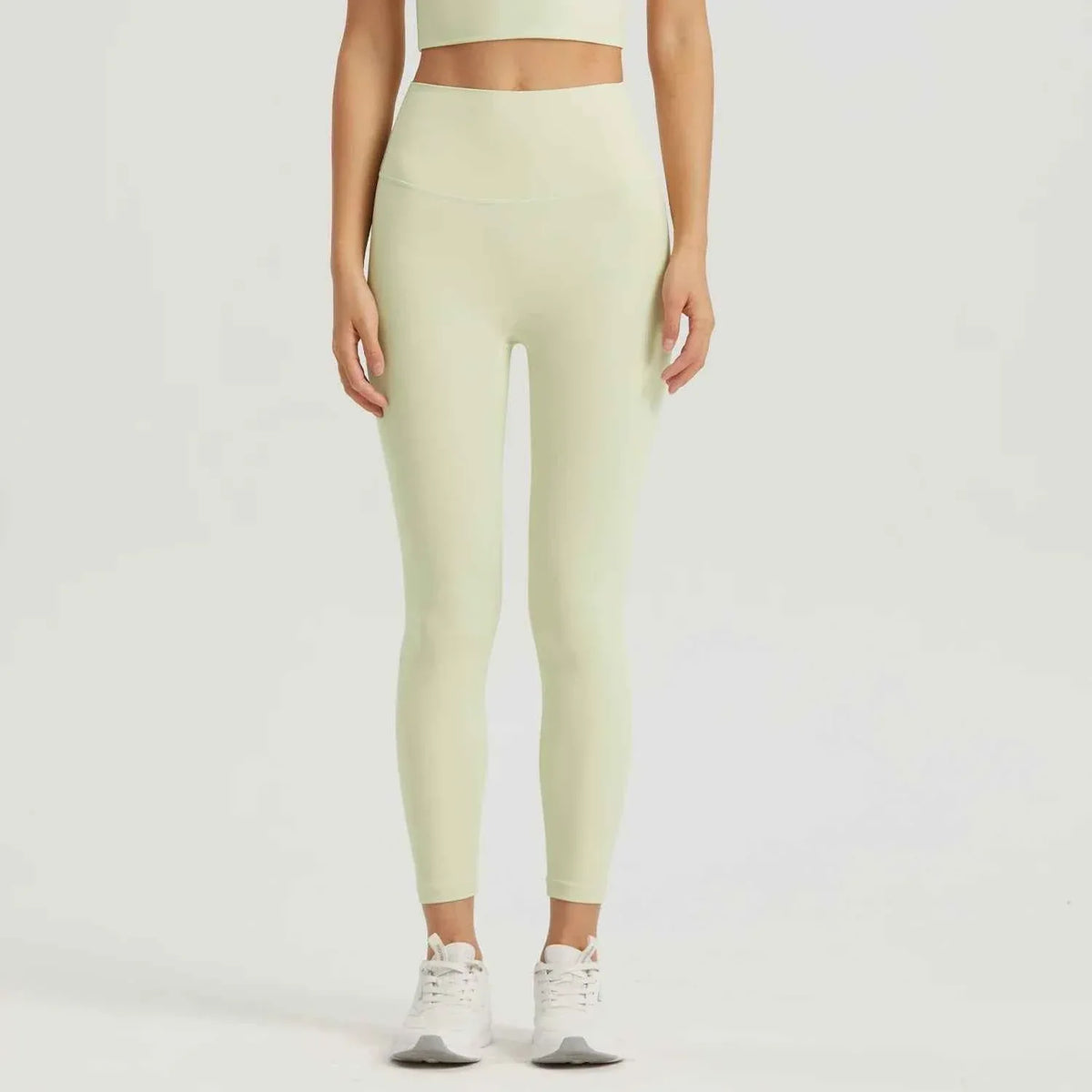 Gym Outfit High Waist Yoga Leggings for Women with Phone Pockets & U Back Sports Bra Set - Allen-Fitness