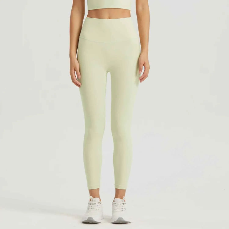 Gym Outfit High Waist Yoga Leggings for Women with Phone Pockets & U Back Sports Bra Set - Allen-Fitness