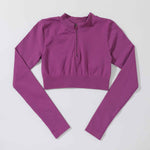 Women's sports two piece yoga suit fitness yoga set crop top and leggings gym training workout - Allen-Fitness