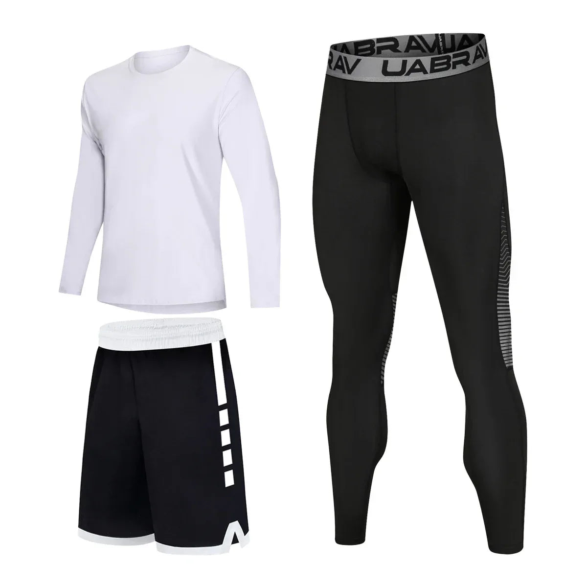 High Elastic Sportswear Compression Tracksuit for Men - Allen-Fitness
