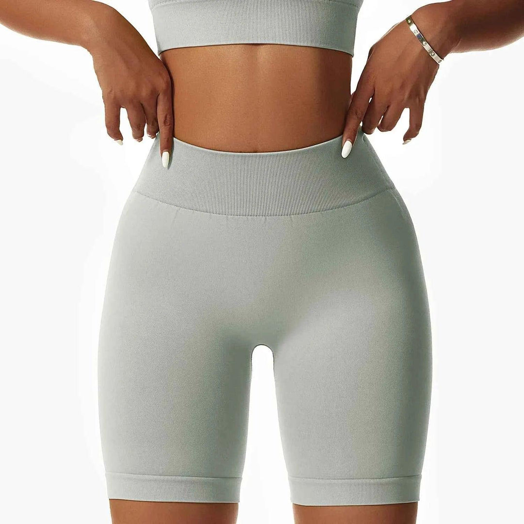 Leggings Yoga Set for Women - Seamless Bra Top and Scrunch Leggings Fitness Sport Suit - Allen-Fitness