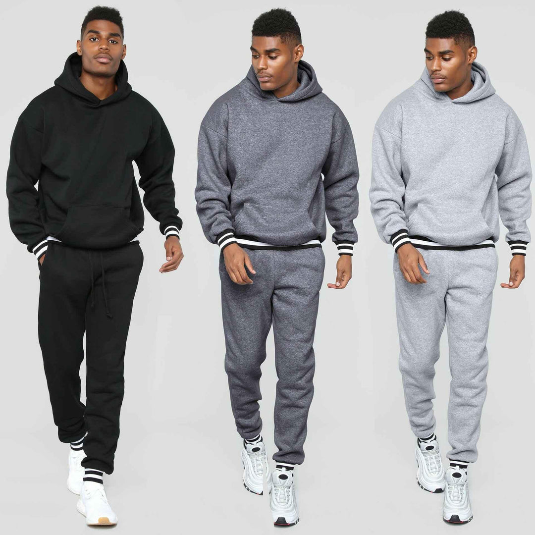 High Quality Men Sweatsuits Set with Blank Design - Premium Comfort & Style - Allen-Fitness