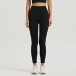 Gym Outfit High Waist Yoga Leggings for Women with Phone Pockets & U Back Sports Bra Set - Allen-Fitness