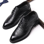 Stylish Genuine Leather Men's Shoes with Alligator & Crocodile Skin - Low MOQ - Allen-Fitness