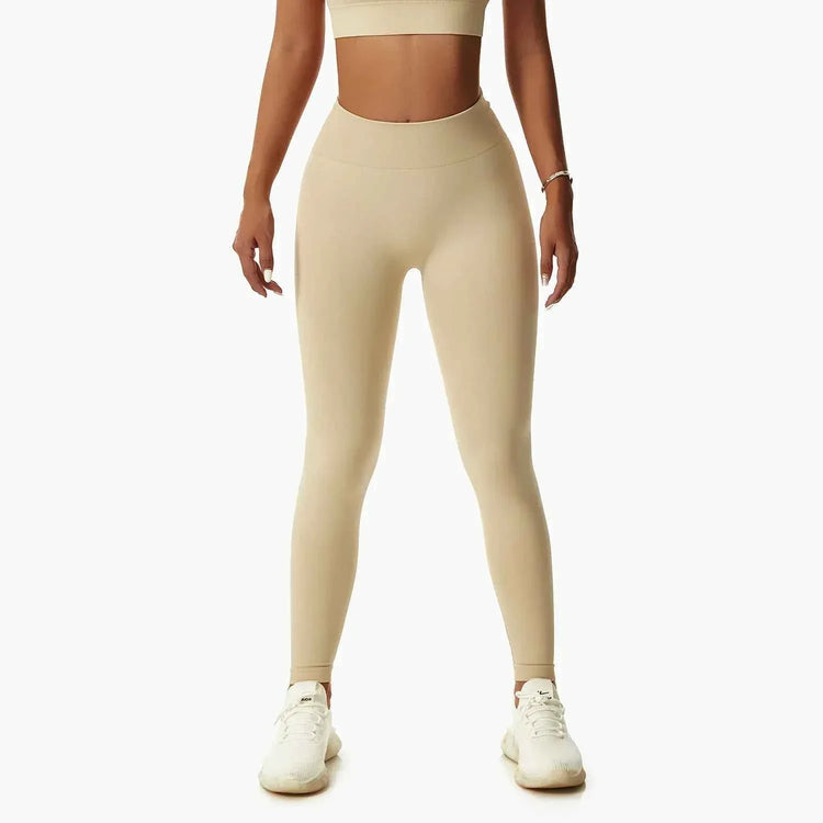 Leggings Yoga Set for Women - Seamless Bra Top and Scrunch Leggings Fitness Sport Suit - Allen-Fitness