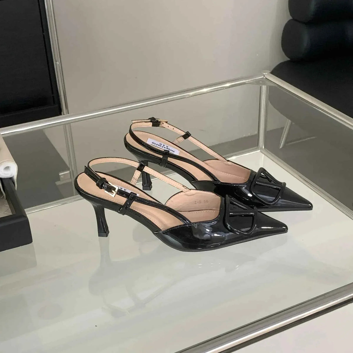 Comfortable Lady Shoes - DEleventh Women's Dress High Heel Pointed Pumps - Thin Heels - Luxury Short Heels [75-100 characters] - Allen-Fitness